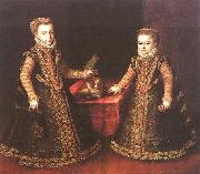 Infantas Isabella Clara Eugenia and Catalina Micaela Sofonisba Anguissola